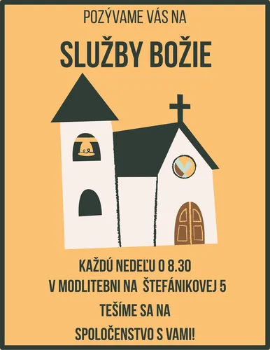 Pozvánka na služby Božie 